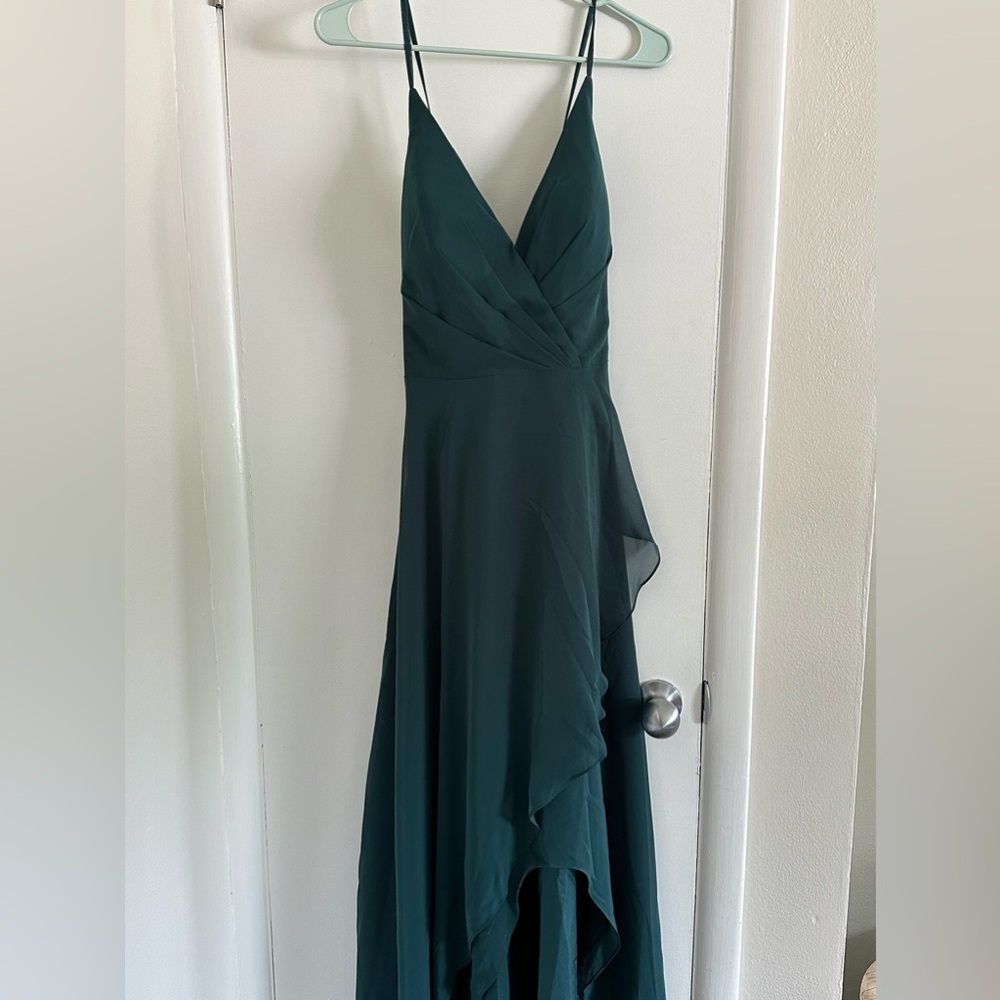 Azazie Musa PINE size 10 green NWT